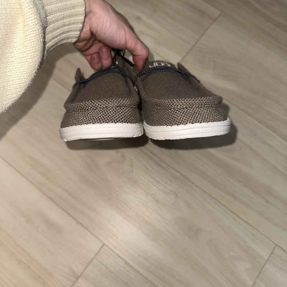 Hey Dude Wally Paisley Mens Size 11 Chocolate White Casual Walking Slip-On Shoes - Picture 3 of 7